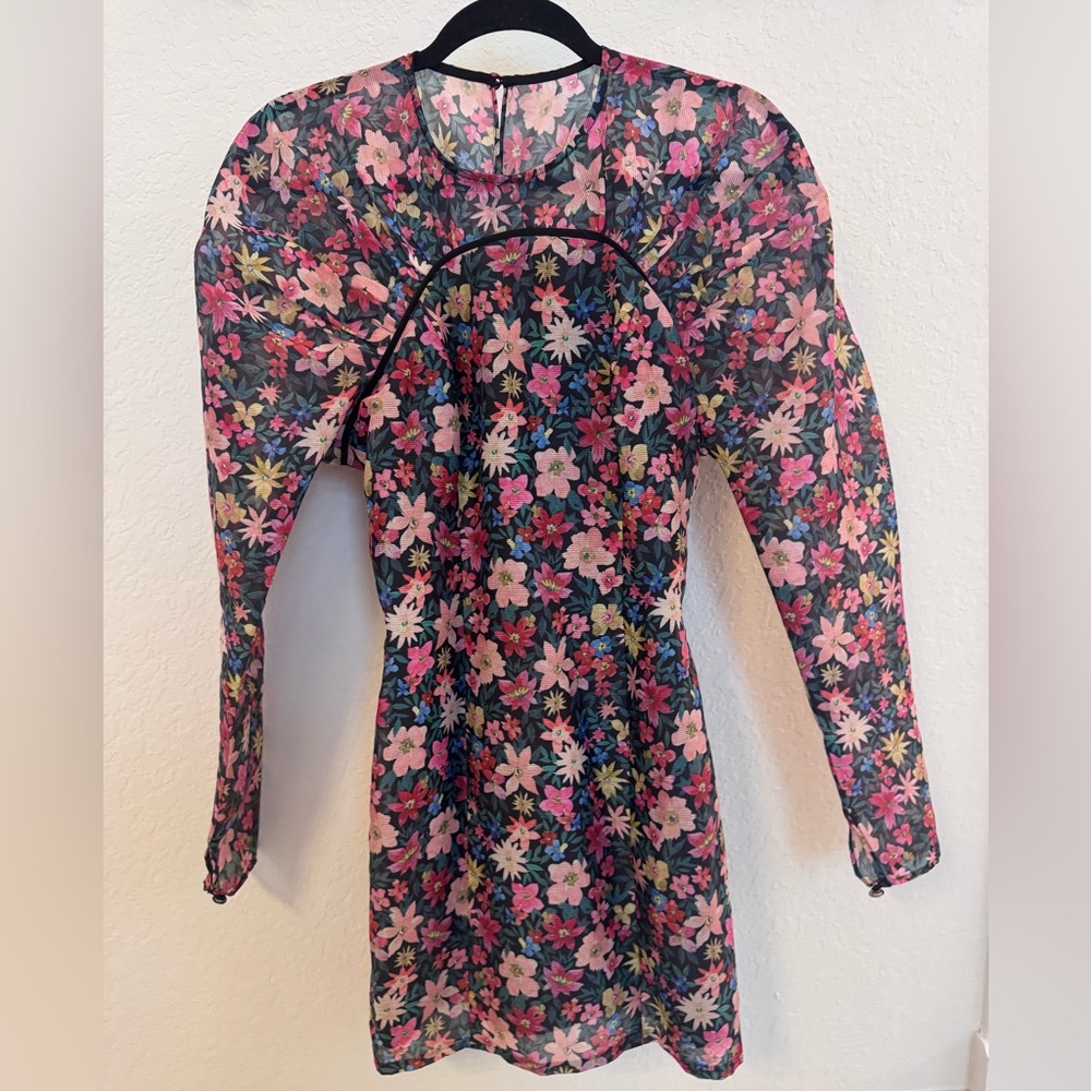 C/MEO Collective Floral Dress - Pink and Black